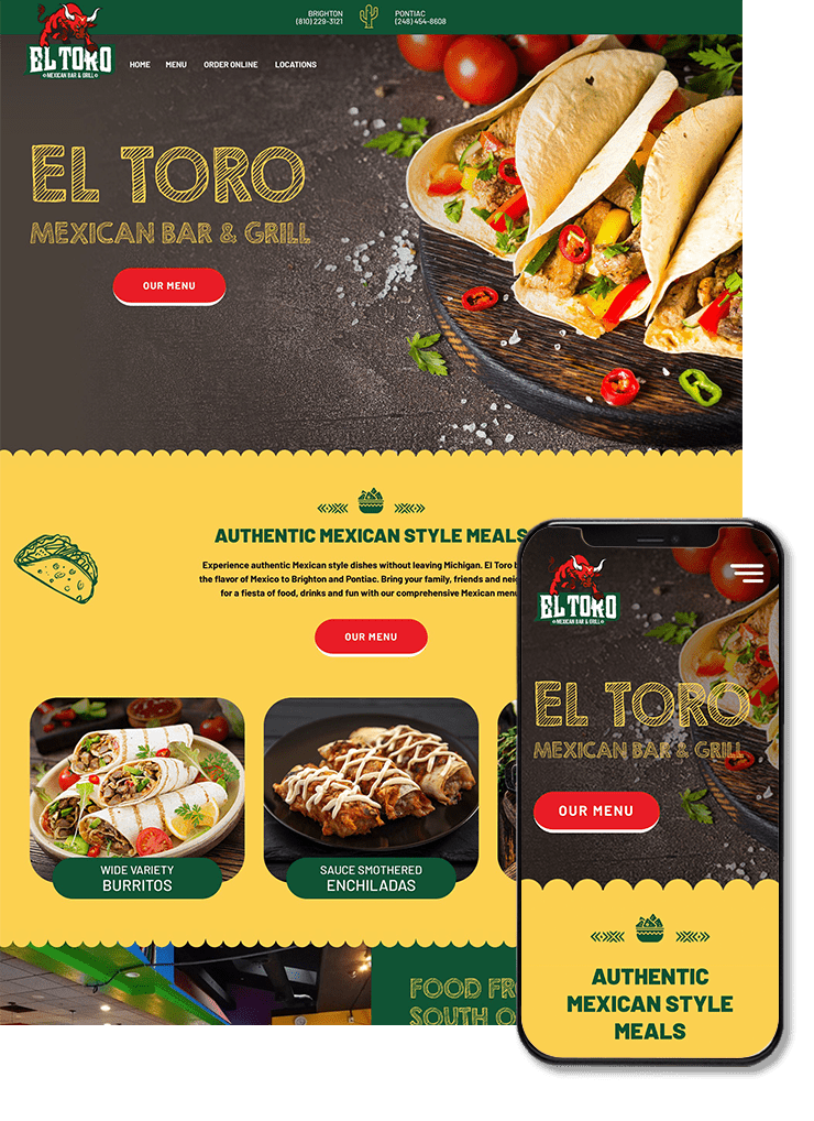 El Toro Restaurant Website